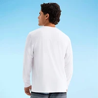 Burnside Mens Crew Neck Long Sleeve Quick Dry T-Shirt