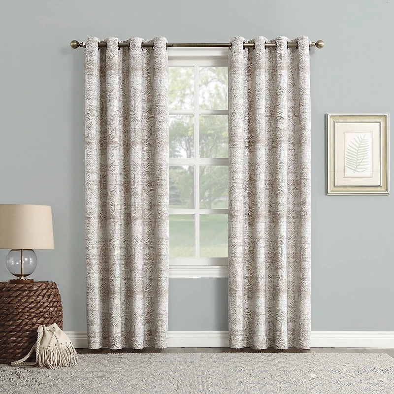 Sun Zero Darren Grommet Top Energy Saving Blackout Single Curtain Panel