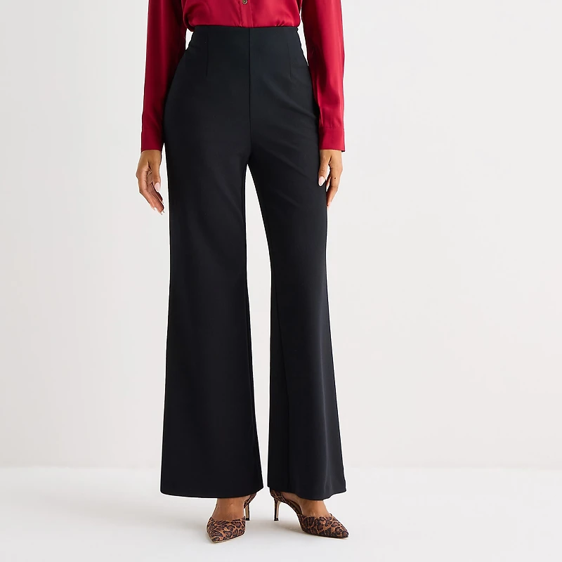 Bold Elements Womens Wide Leg High Rise Trouser