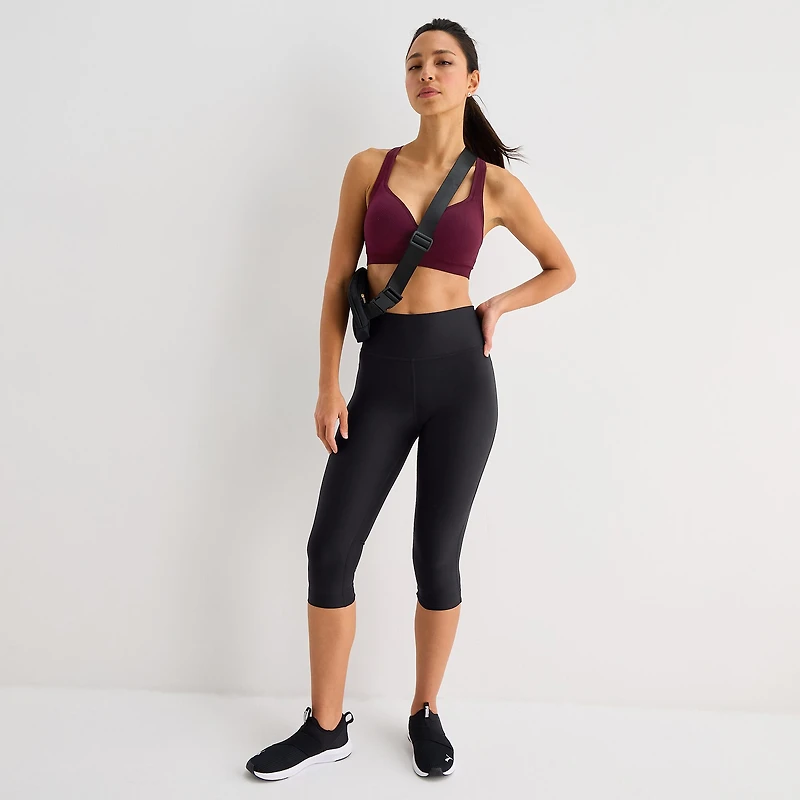 Xersion EverContour+ Womens High Rise 21" Cropped Legging