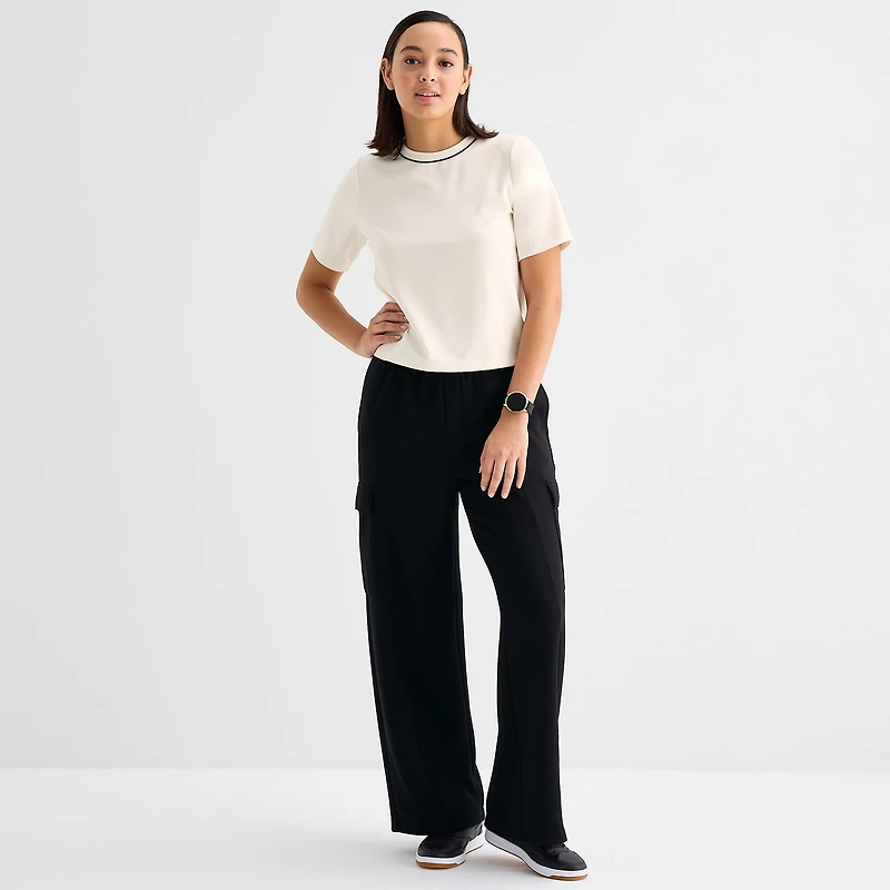 Stylus Womens Crew Neck Short Sleeve T-Shirt