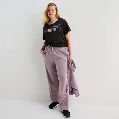 Puma Womens Animal Print Track Pant Plus