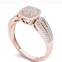 1/5 CT.T.W. Natural Round Diamond 10K Gold Engagement Ring