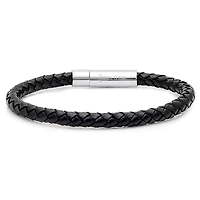 Steeltime Mens Stainless Steel Wrap Bracelet