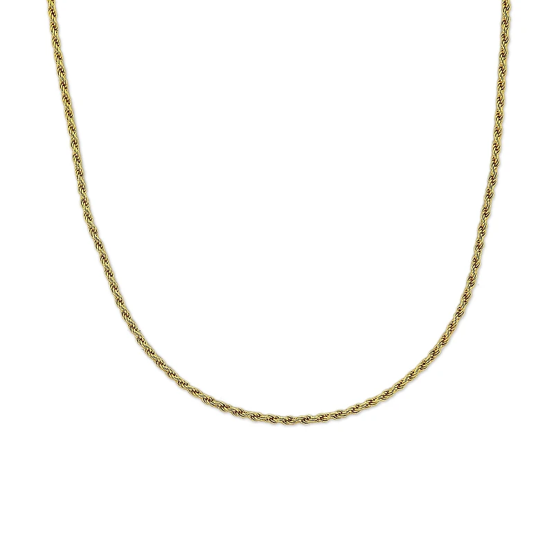 18K Gold Over Silver 16 Inch Chain Necklace