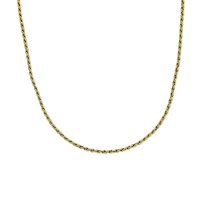 18K Gold Over Silver 16 Inch Chain Necklace
