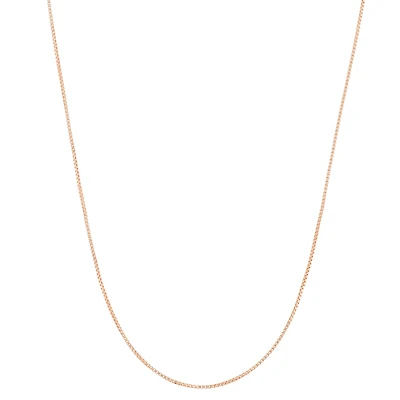Unisex Adult 14K Gold Over Silver 23 Inch Box Chain Necklace
