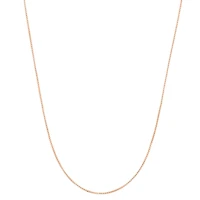 Unisex Adult 14K Gold Over Silver 23 Inch Box Chain Necklace