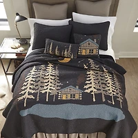 Donna Sharp Moonlit Rustic & Charming Cabin Quilt