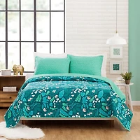 Makers Collective Elizabeth Olwen Jungle Floral 3-pc. Reversible Quilt Set