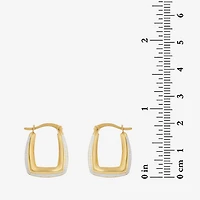 18k Gold Over Silver 29.6mm Hoop Earrings