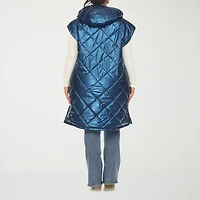 White Mark Womens Plus Midweight Puffer Vest
