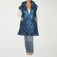 White Mark Womens Plus Midweight Puffer Vest