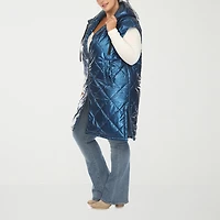 White Mark Womens Plus Midweight Puffer Vest
