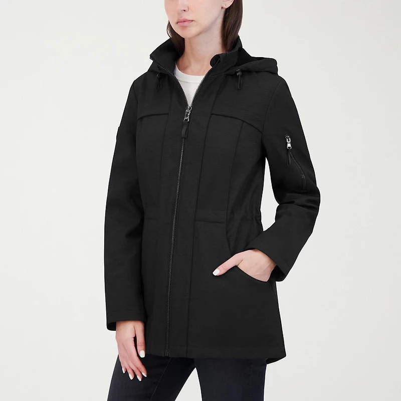 Hfx Womens Hooded Easy-on + Easy-off Lightweight Puffer Anorak