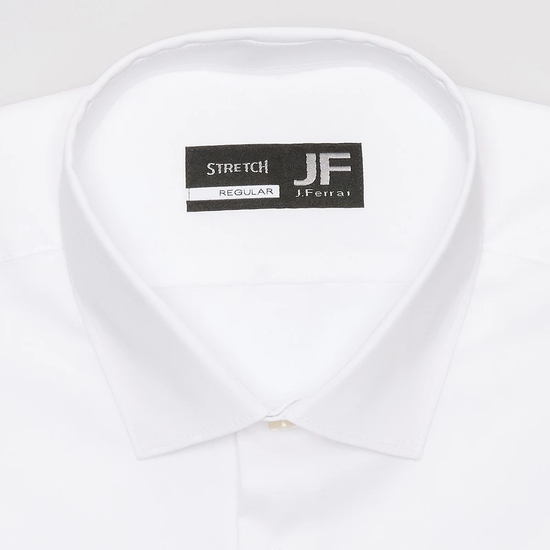 J. Ferrar Ultra Comfort Mens Regular Fit Stretch Fabric Wrinkle Free Long Sleeve Dress Shirt