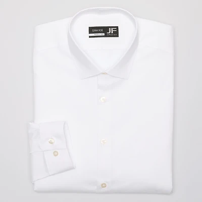 J. Ferrar Ultra Comfort Mens Regular Fit Stretch Fabric Wrinkle Free Long Sleeve Dress Shirt