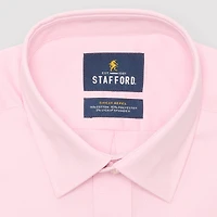 Stafford Sweat Repel Advanced Performance Mens Regular Fit Stretch Fabric Wrinkle Free Long Sleeve Dress Shirt