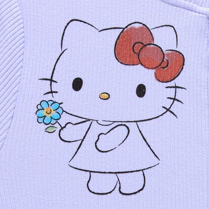 Womens Juniors Long Sleeve Hello Kitty Zipper Hoodie