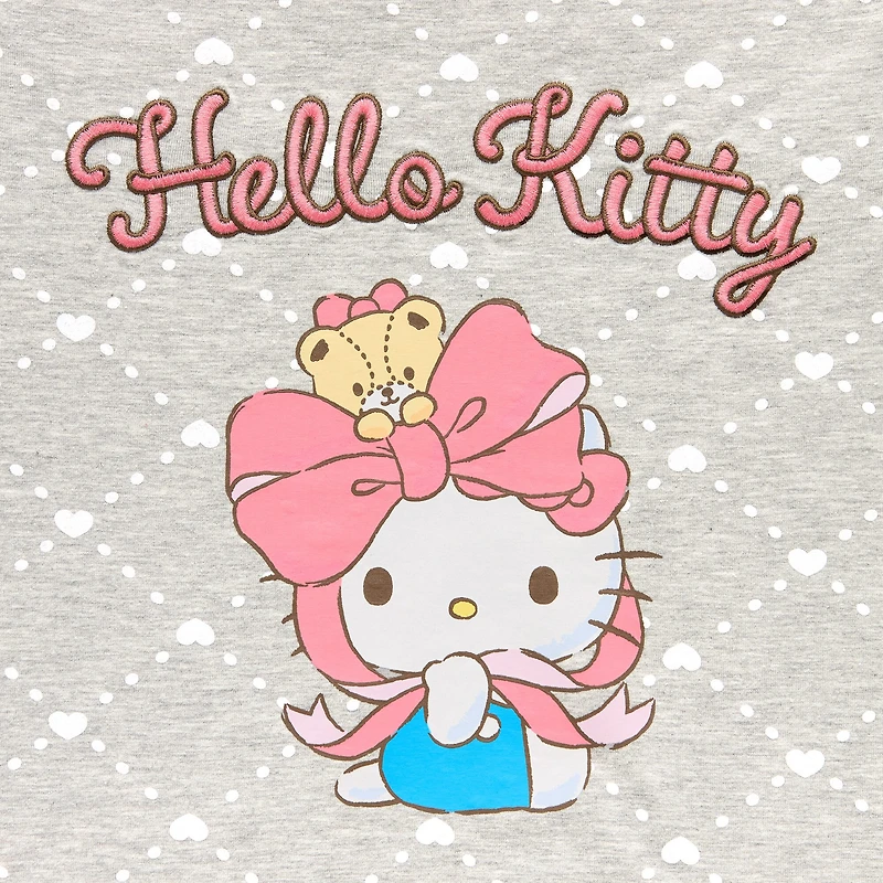 Womens Juniors Crew Neck Short Sleeve Regular Fit Hello Kitty Graphic T-Shirt