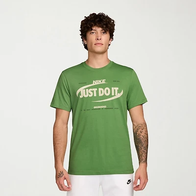 Nike Just Do It Mens Crew Neck Short Sleeve Regular Fit Graphic T-Shirt
