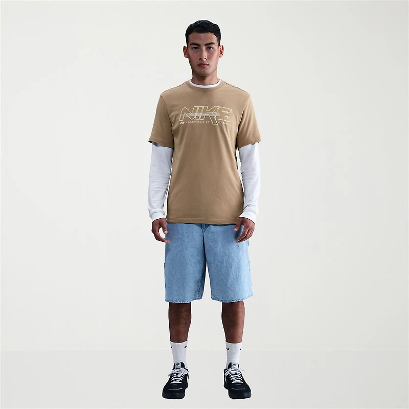 Nike Just Do It Mens Crew Neck Short Sleeve Regular Fit Graphic T-Shirt