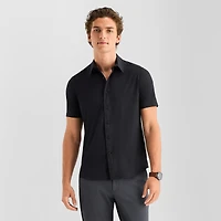 Stylus Mens Short Sleeve Regular Fit Button-Down Shirt