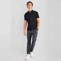 Stylus Mens Short Sleeve Regular Fit Button-Down Shirt