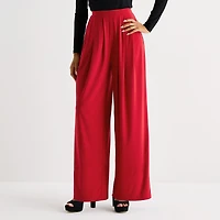 Bold Elements Womens Wide Leg Pleated Pant