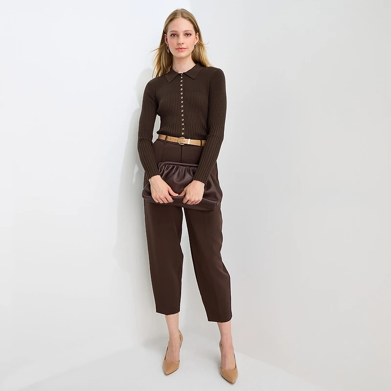 Worthington Womens Long Sleeve Button Cardigan