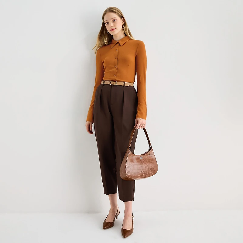 Worthington Womens Long Sleeve Blouse