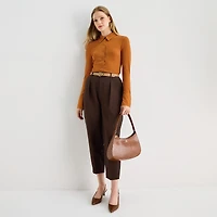 Worthington Womens Long Sleeve Blouse