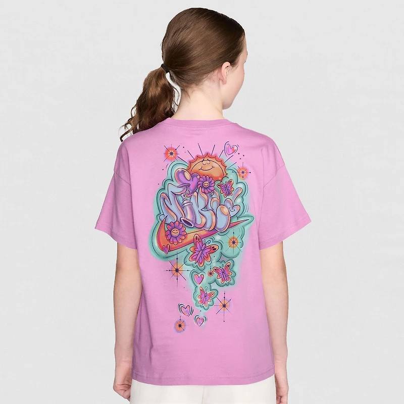 Nike Big Kid Girls Crew Neck Short Sleeve Regular Fit Graphic T-Shirt