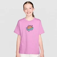 Nike Big Kid Girls Crew Neck Short Sleeve Regular Fit Graphic T-Shirt