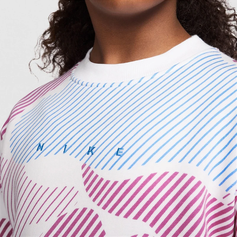 Nike Club Big Kid Girls Crew Neck Long Sleeve Sweatshirt