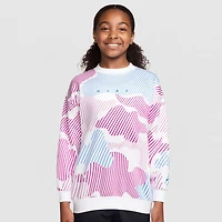 Nike Club Big Kid Girls Crew Neck Long Sleeve Sweatshirt