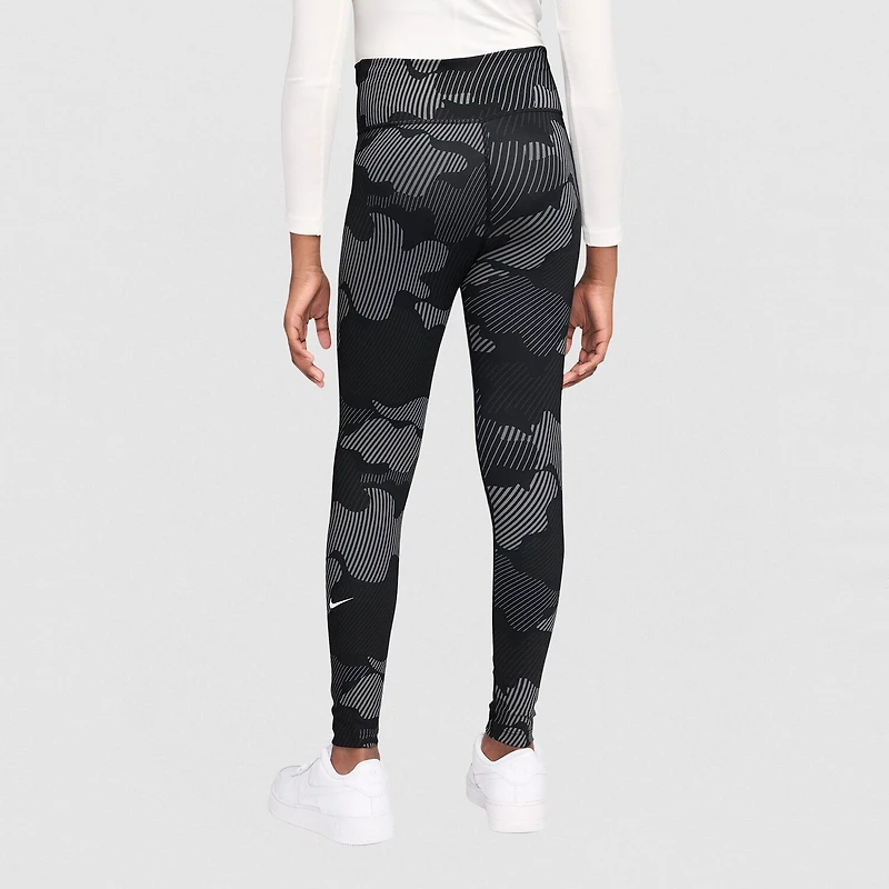 Nike Dri-Fit One Big Kid Girls High Rise Knit Active Skinny Full Length Leggings