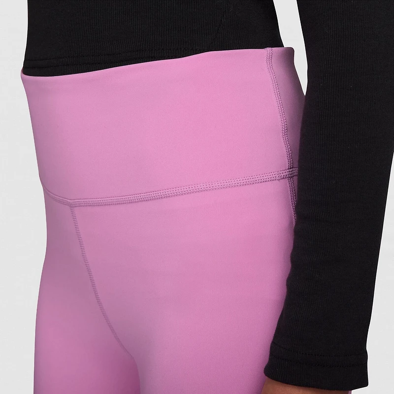 Nike Dri-Fit One Big Kid Girls High Rise Knit Active Flare Full Length Leggings