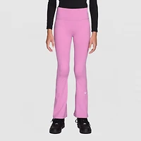 Nike Dri-Fit One Big Kid Girls High Rise Knit Active Flare Full Length Leggings