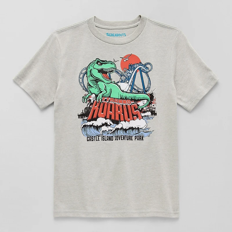 Thereabouts Little & Big Kid Boys Crew Neck Short Sleeve Regular Fit Graphic T-Shirt