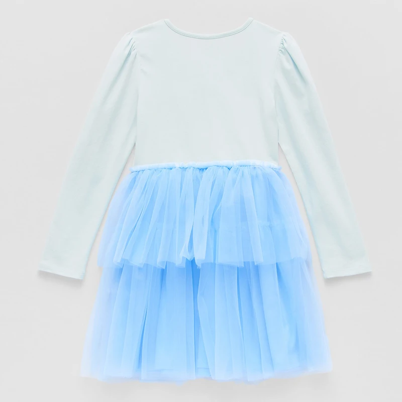 Disney Collection Little & Big Kid Girls Long Sleeve Anna Princess Elsa Tutu Dress