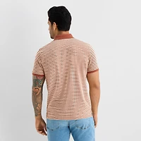 mutual weave Mens Regular Fit Short Sleeve Polo Shirt