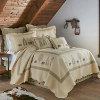 Donna Sharp Bear Creek Tailored Queen Cotton 18" Bed Skirt
