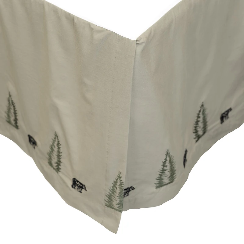 Donna Sharp Bear Creek Tailored Queen Cotton 18" Bed Skirt