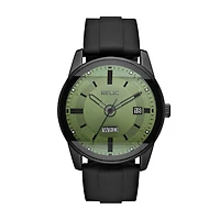Relic By Fossil Mens Black Strap Watch Zr12227