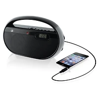 GPX R602B AM/FM Portable Clock Radio