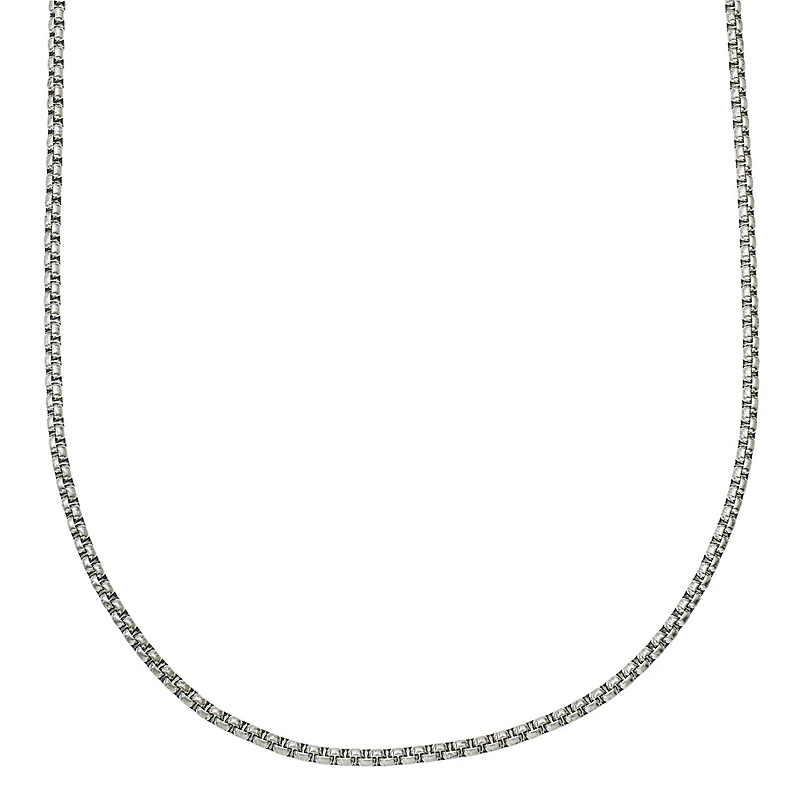 Mens Stainless Steel 24 Inch Link Chain Necklace