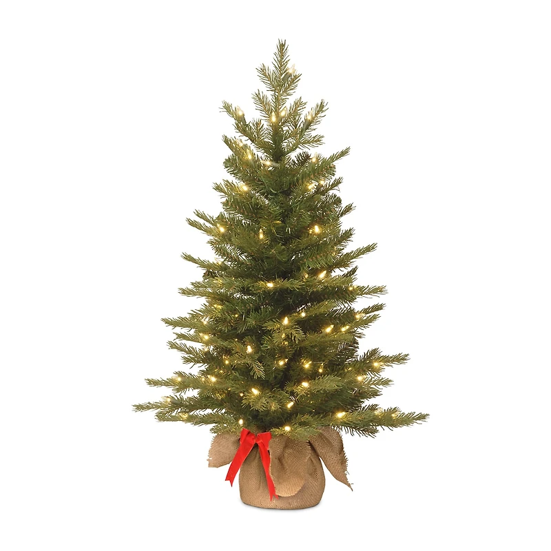 National Tree Co. Nordic Spruce 3 Foot Pre-Lit Spruce Christmas Tree