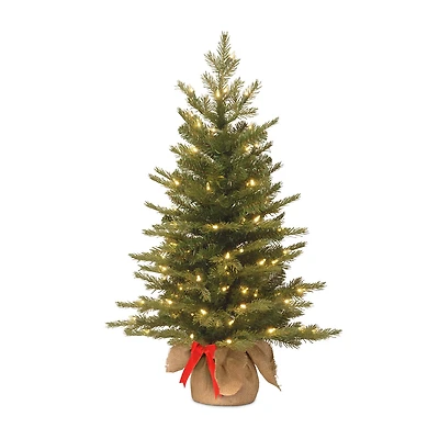 National Tree Co. Nordic Spruce 3 Foot Pre-Lit Spruce Christmas Tree