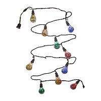 Kurt Adler Ul 10-Light Led Tinsel A19 Multi String Lights